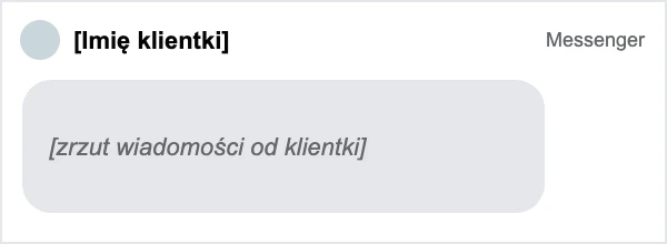 Wiadomość od klientki